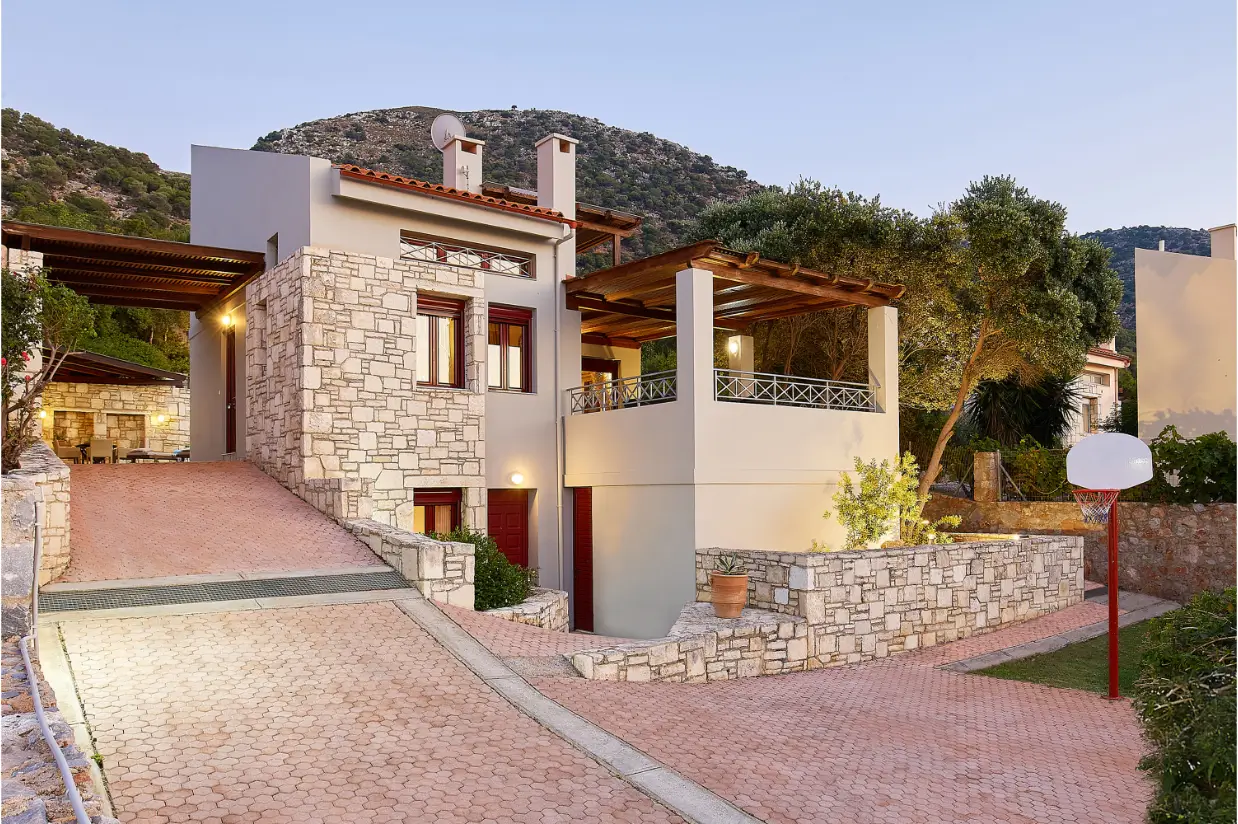 villa dioni rethimno - architecture and construction