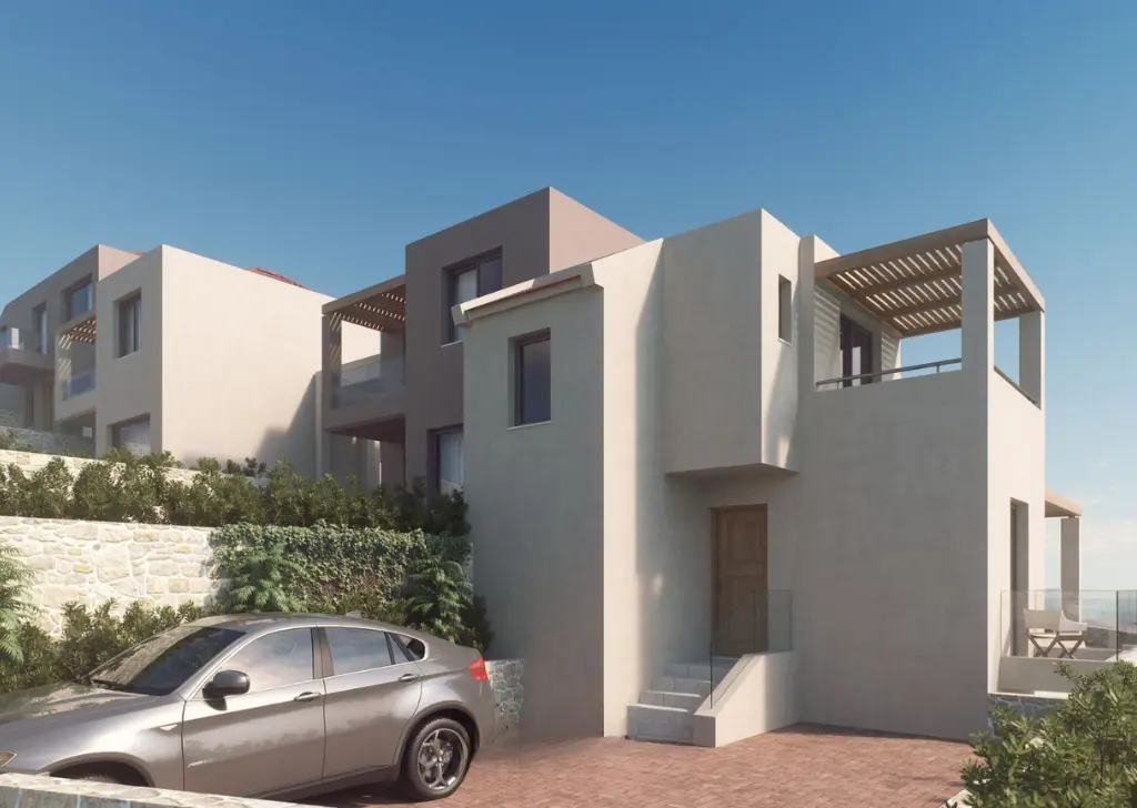 villas in Fodele with sea view and private pools